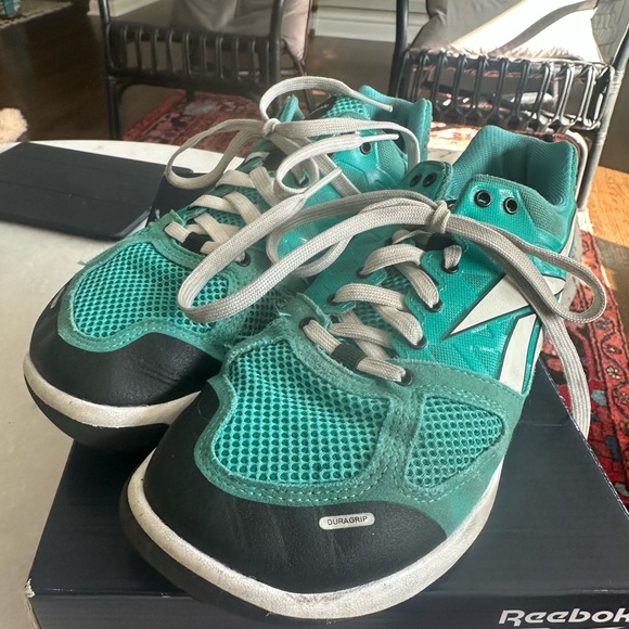 Reebok Shoes - Reebok Teal and Black Athletic Shoes